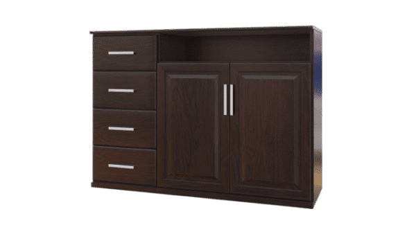 BAHIUT 2PTAS + 4 CAJONES PACIFICO 1X1,40M (CAOBA)