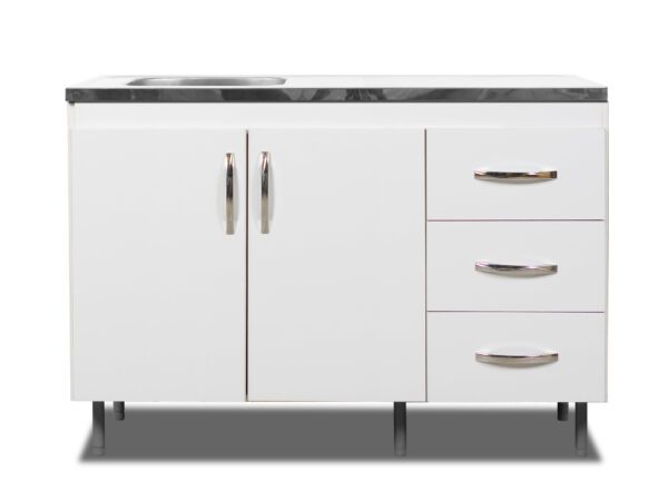 31604470_001_01 BAJO MESADA ARCO 1,20 2P 3C BLANCO ALUMINIO