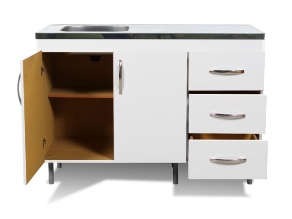 31604470_002_02 BAJO MESADA ARCO 1,20 2P 3C BLANCO ALUMINIO