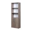 34702559_003_03 BIBLIOTECA 5 ESPACIOS 2 PUERTAS MESINA HICKORY/BLANCO