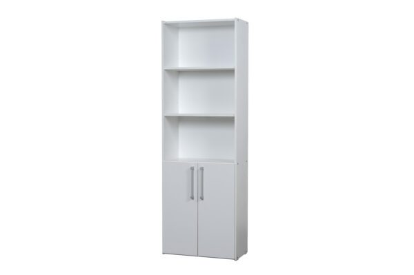 34702570_003_03 BIBLIOTECA 5 ESPACIOS 2 PUERTAS MESINA HICKORY/BLANCO