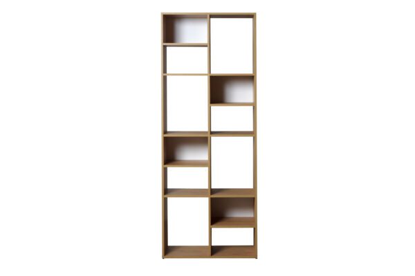 34736001_001_01 BIBLIOTECA 12 ESPACIOS MESINA HICKORY/BLANCO-PINO ALAND