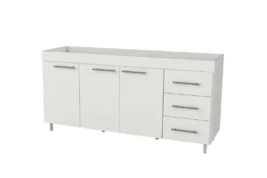 Bajo Mesada Orlandi 3000 1.60Mts Blanco_0001_3000 BAJO BLANCO 1,60.jpg BAJO MESADA 1,60 C/ ESTANTE BLANCO