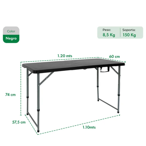 MESA 1,20 PICNIC PLEGABLE MESA PICNIC 1,20X0,60 PLEGABLE